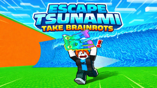 Escape Tsunami - Take Brainrots