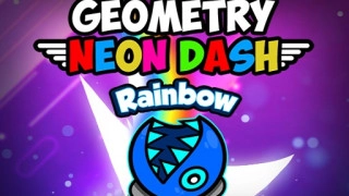 PLay Geometry Neon Dash Rainbow now!