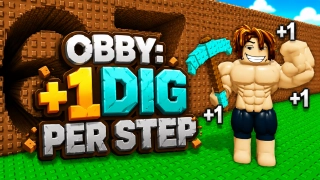 Obby: +1 Dig Per Step - free online game