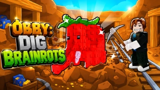 Obby: Dig Brainrots - free online game